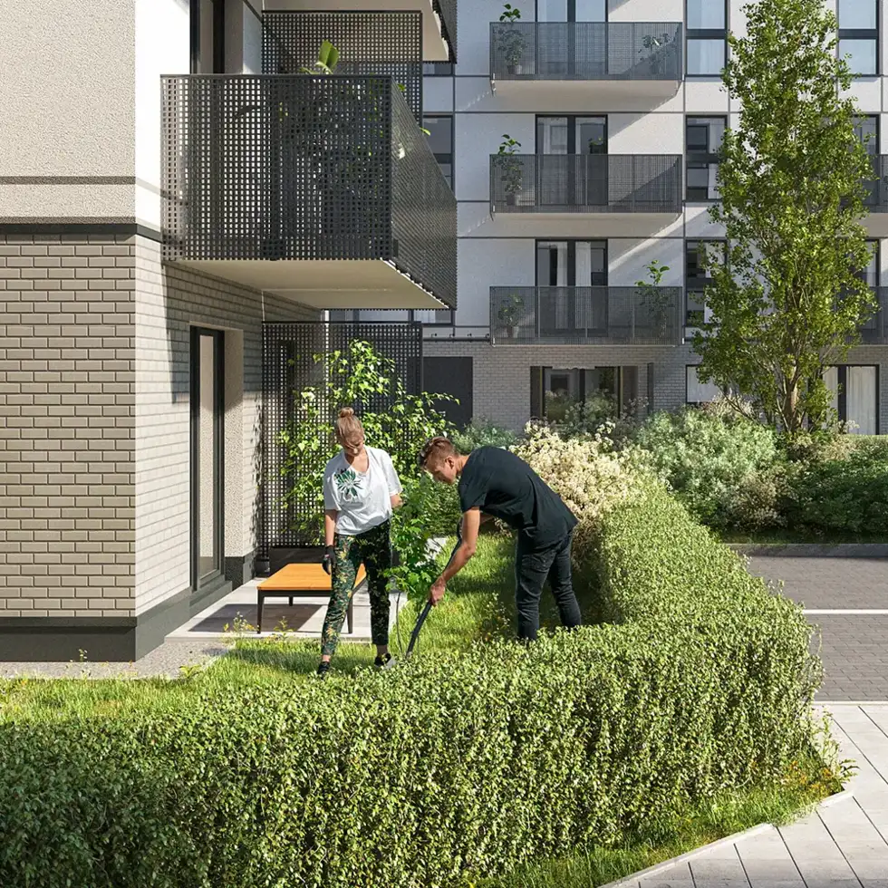 <strong>Tarasy z ogródkami</strong> do 91 m2 na parterze